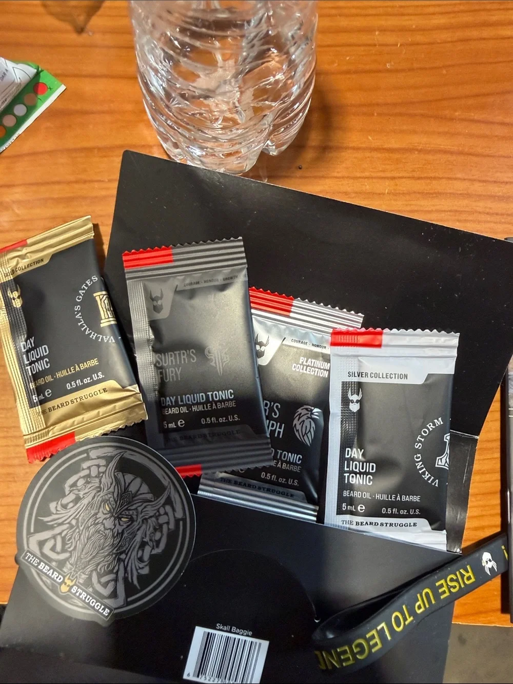 2 bundle of these Beard Struggle Sample Kit – Black & Gold Sachets